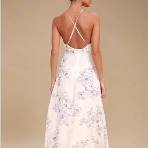White/floral dress